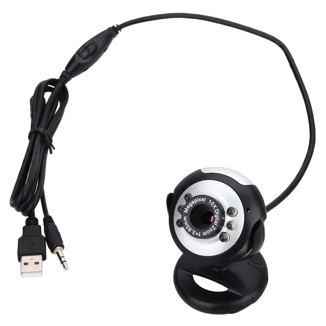 Веб микрофоном для портативных ПК камера 6 светодиодный HD веб USB возможностью
