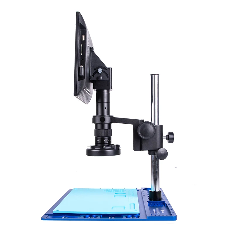 kailiwei lcd screen 14 0mp digital hdmi stereo monocular microscope for mobile phone repair industrial microscope free global shipping