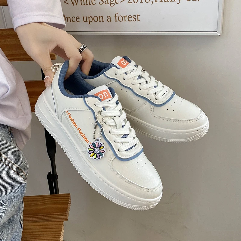 

Женская спортивная обувь, модные женские кроссовки, осень 2021, универсальная Белая обувь на платформе, Повседневная Удобная женская обувь