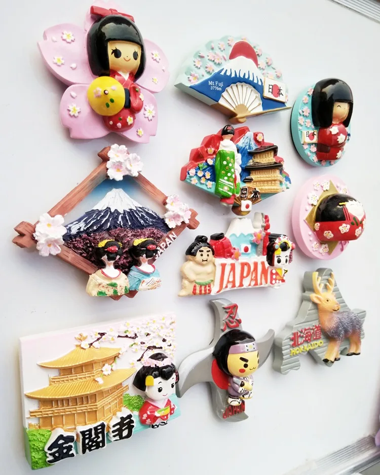 Магнитные наклейки для холодильника украшение кота токийское крепление Fuji Kinkakuji