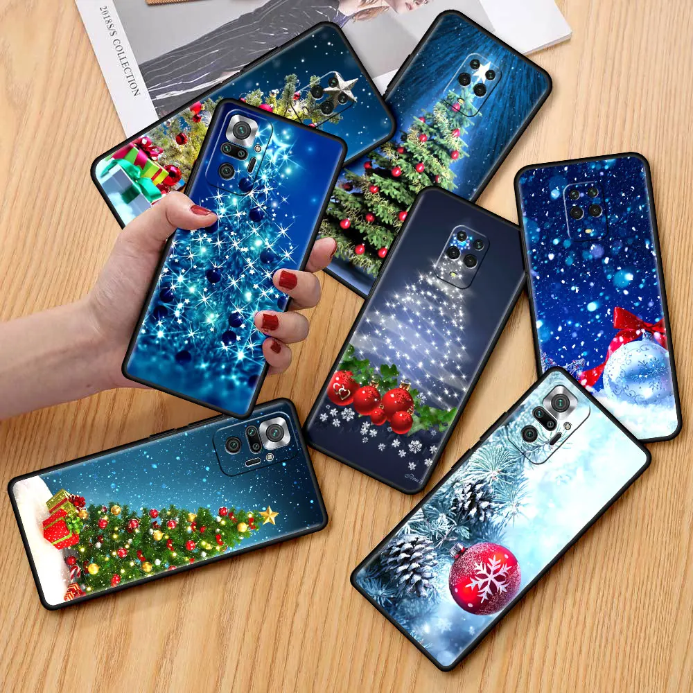

Chrismat Tree Fitted Cover for Xiaomi Redmi Note 9S 9 8 7 8T 10 Pro 9C 9A 7A 6A 8A 6 K40 Soft Coque Phone Case