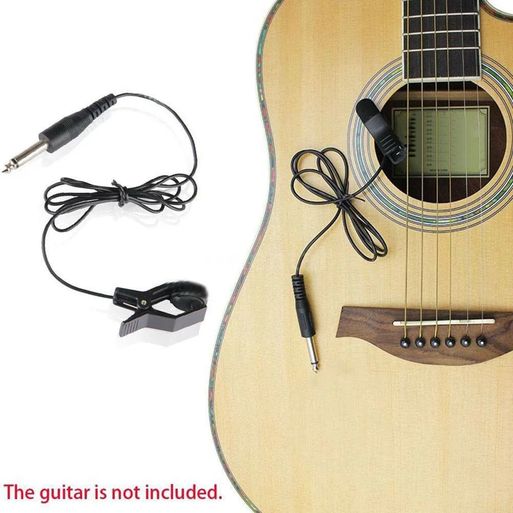 

10pcs Professional Guitar Acoustic Clip On Pickup Piezo Contact Microphone Universal SEC88