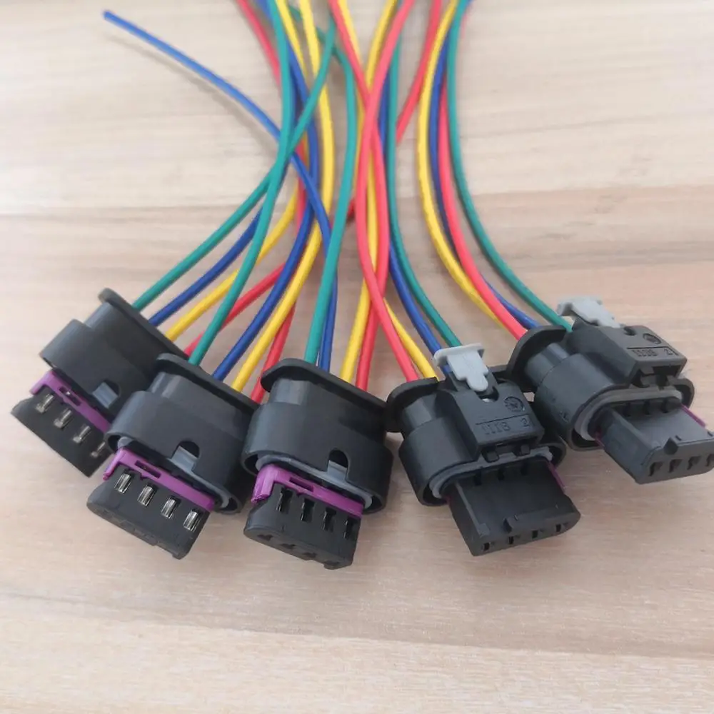 2 шт./лот 4 контактный Впускной датчик давления топливного инжектора разъем с