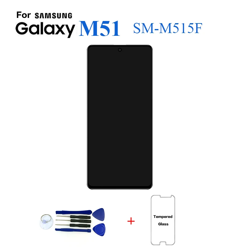 

Оригинальное для Samsung M51 M515 дисплей ЖК-экран Замена для Samsung M51 SM-M515F дигитайзер сборки сенсорной панели модуля