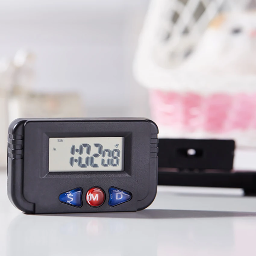 Компактный портативный дорожный будильник с неделей небольшой цифровой