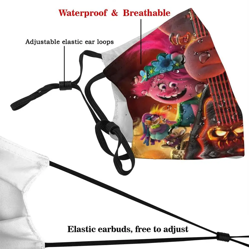 Фильтры тролли мир Турне для взрослых и детей Маска сделай сам с фильтром 2020