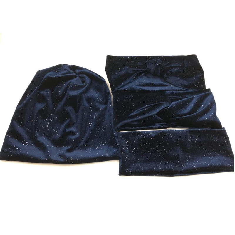 

S17586 Новейшая модная хорошая эластичная повязка на голову, Шиммер в мелкую точку, с принтом, повязка для волос для девушек, толстая повязка на...