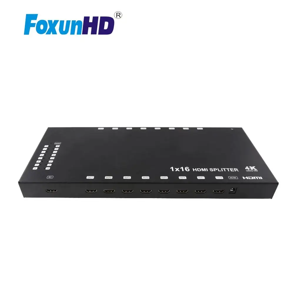 Foxun 16 портовый HDMI сплиттер SP16 Поддержка порта 12 битный глубокий Full HD/3D видео 4kX2k @ 30