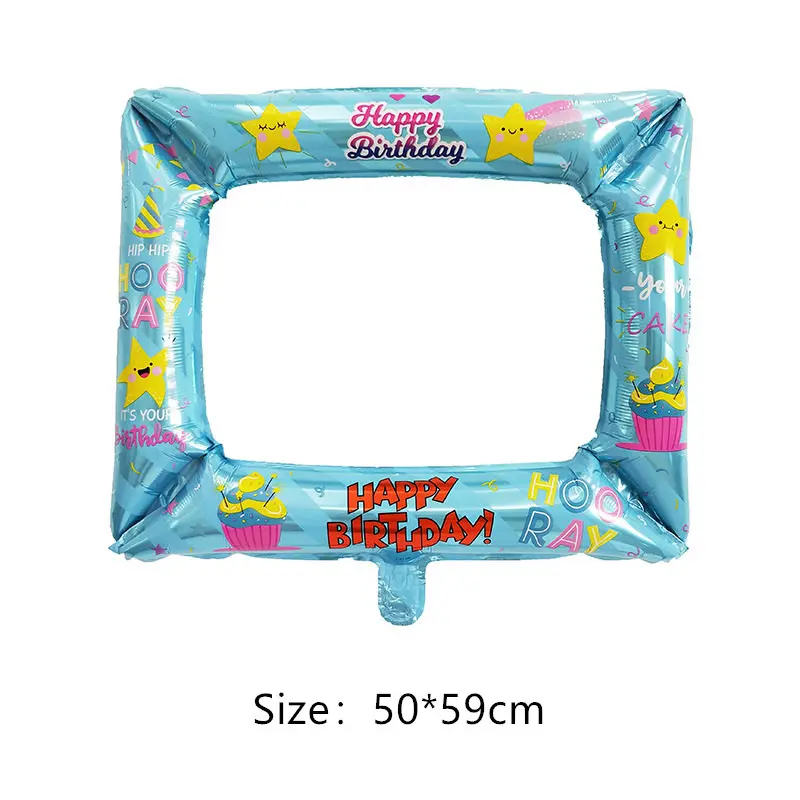 Фольгированные воздушные шары в фоторамке для дня рождения|Воздушные и