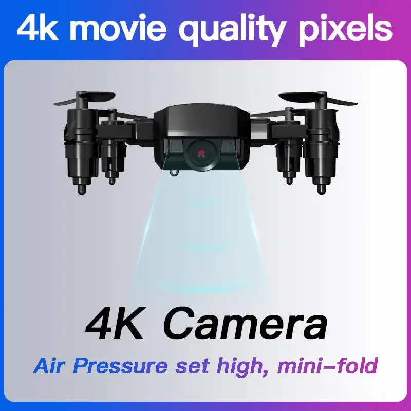 Складной мини-Дрон S107 RC 4K FPV HD камера Wi-Fi Дрон селфи вертолет Квадрокоптер с