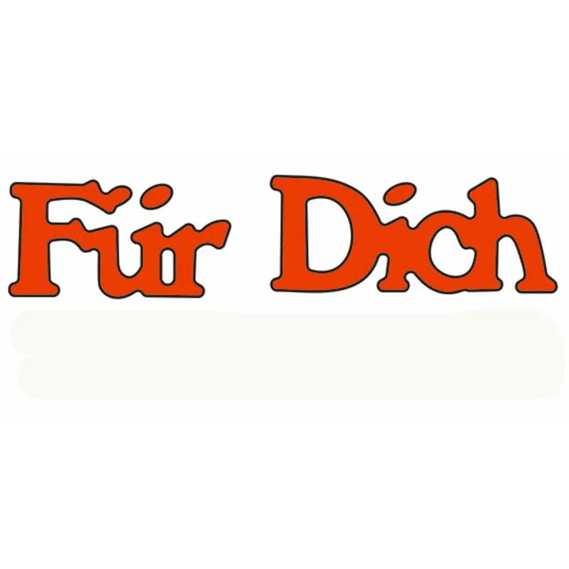 Für Dich German Word Die Cuts For Card Making German Word Für Dich dies scrapbooking metal cutting dies new 2019