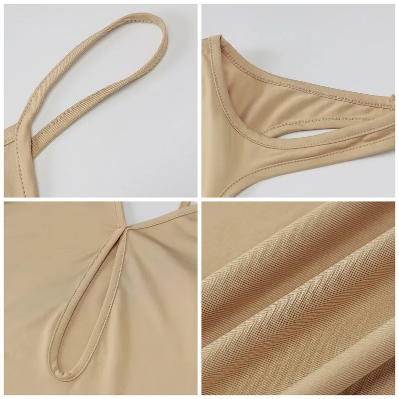 

Aushiya Hollow Out Irregular Bodycon Dresses For Women 2021 Sleeveless Backless Mini Summer Dress Sexy Clubewear Party Vestidos