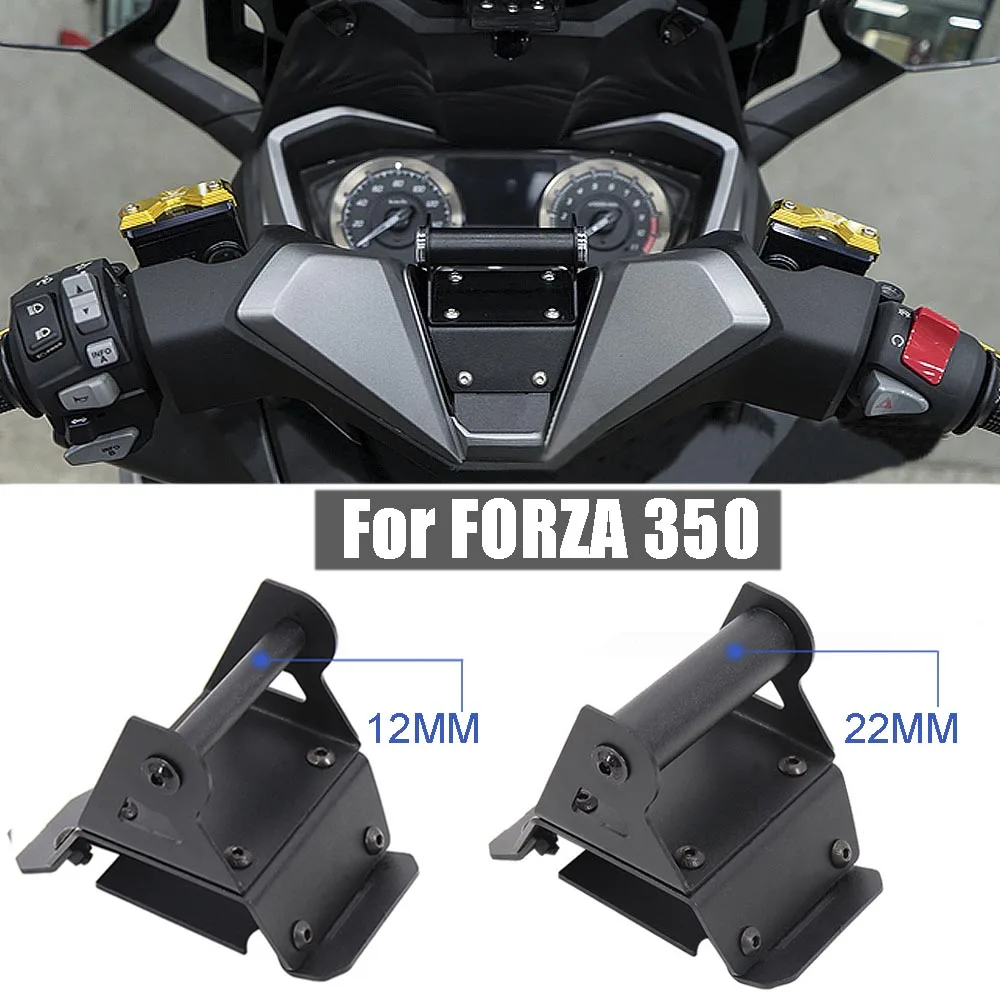 For HONDA Forza 350 Forza350 22MM 12MM Mobile Phone Holder GPS Support Mount Stand Handlebar Bar Bracket Motorcycle Accessories