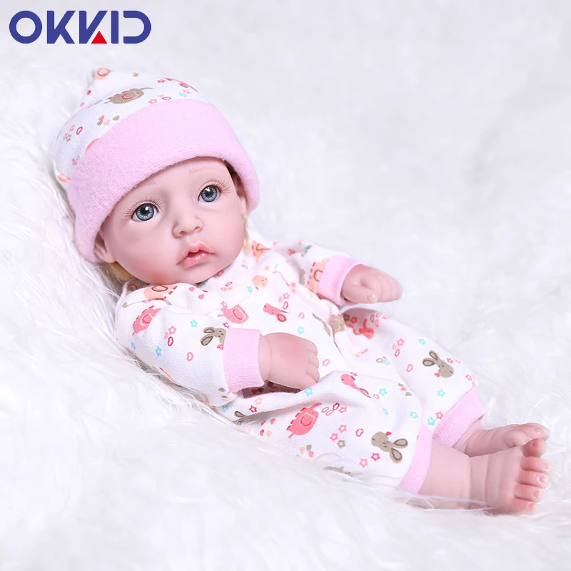 OKKID 28 см Реалистичная мини кукла для маленькой девочки игрушки лежа форма всего