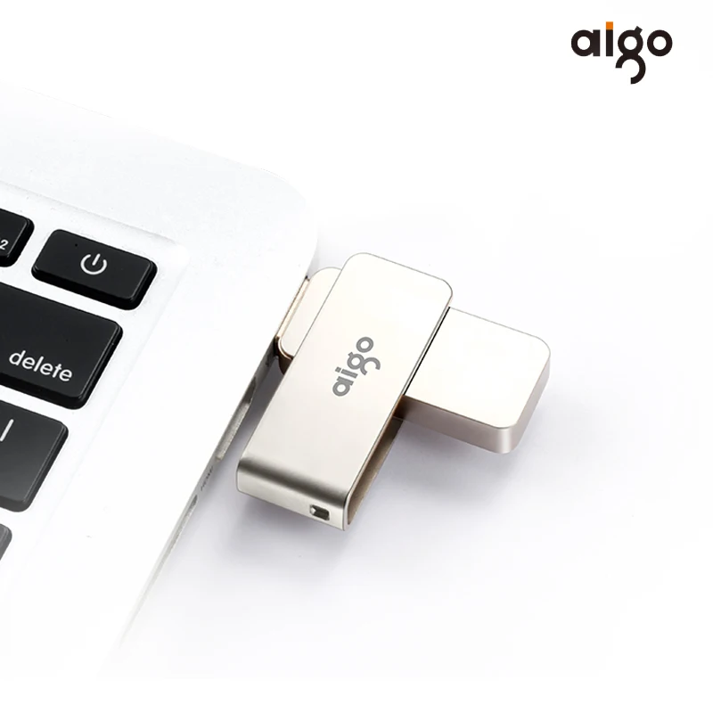 Высокоскоростной флеш накопитель Aigo на 32 ГБ металлический usb 3 0 с возможностью