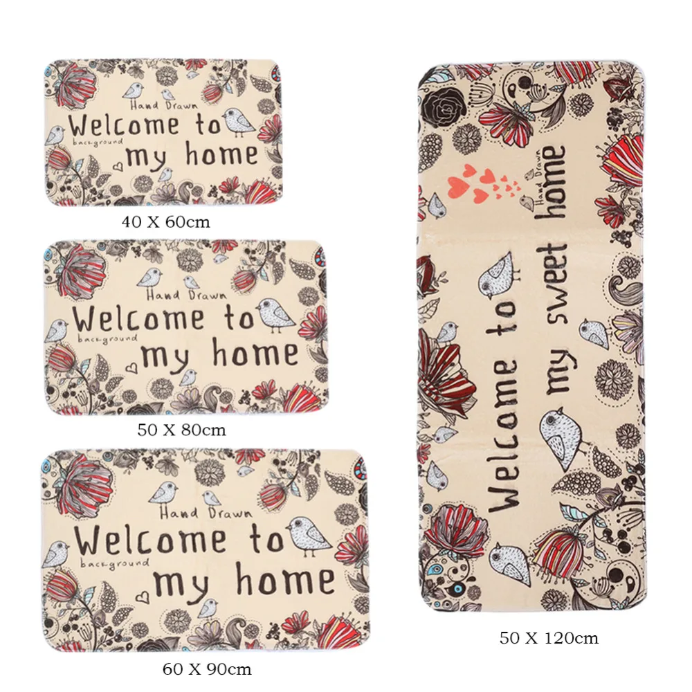 Kawaii добро пожаловать коврики с акварельным принтом кота для ванной комнаты