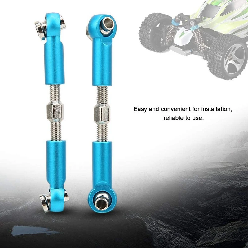 

1Set Steering Pull Rod Adjustable RC Steering Lever for WLtoys 1/18 A959-B A969 A979 K929 RC Car