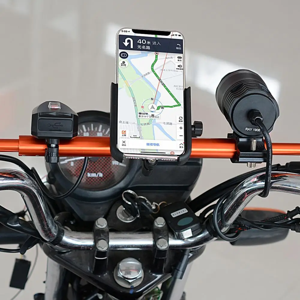 

Universal Motorcycle aluminum alloy extension handlebar balance bar electric car bibcock multi-function headlamp bracket Holder