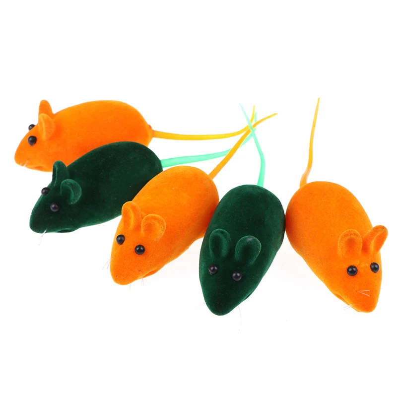 1pcs Cute Squeaky Squeaker Sound Chew Toy False Mouse Rat for Pet Cat Kitten Dog Puppy Playing Sounding Dolls Gift | Игрушки и хобби