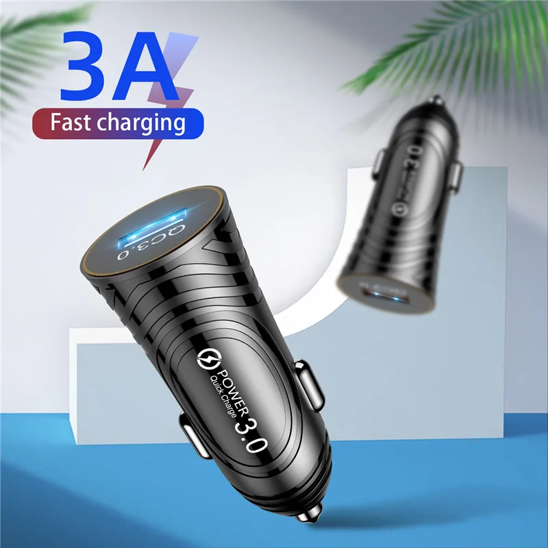 Новый QC 3 0 Универсальный USB Автомобильное быстрое зарядное устройство мини с