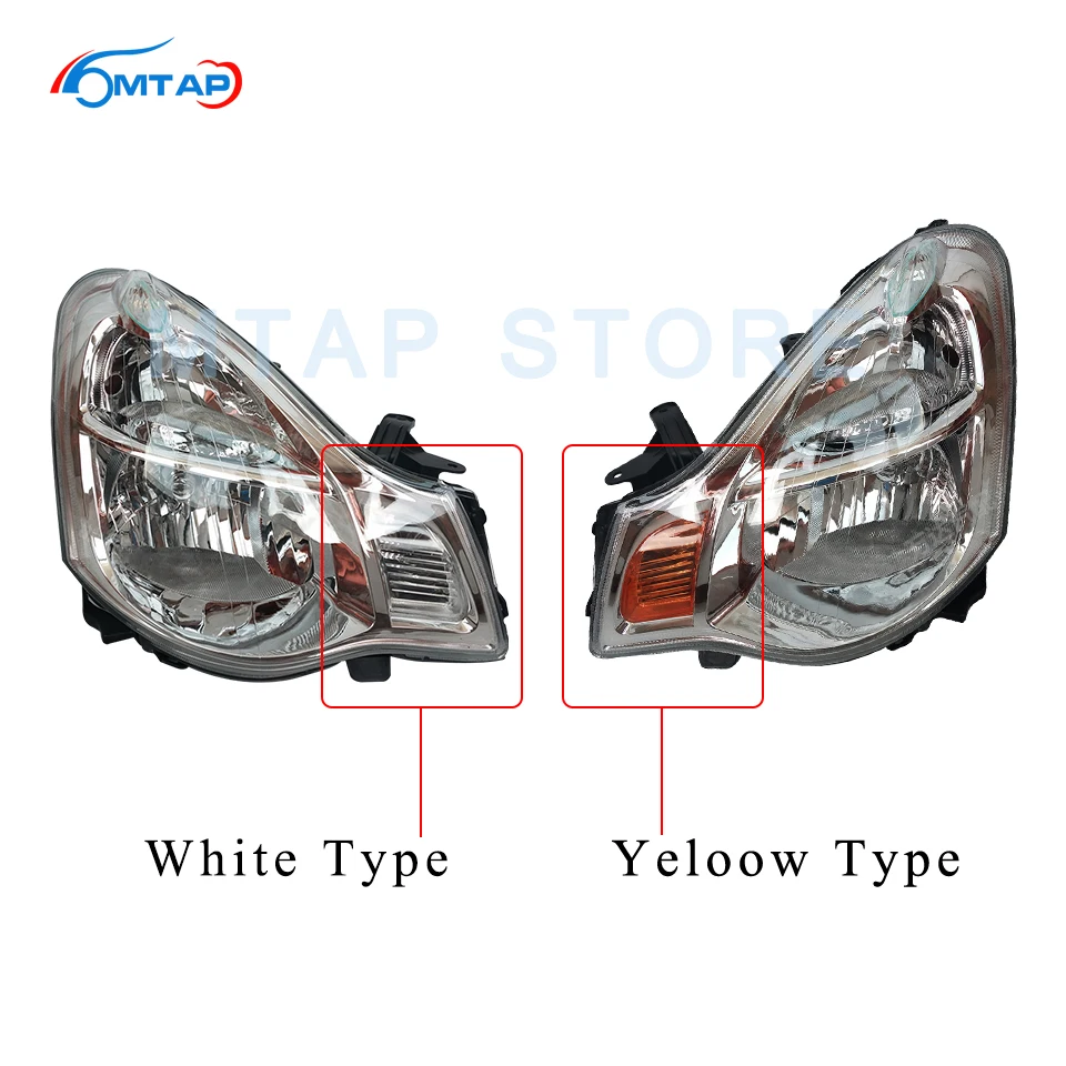 

MTAP Halogen Front Head Lamp Head Light Halogen Yellow White Signal For Nissan For Bluebird Sylphy Almera G11 2006-2012
