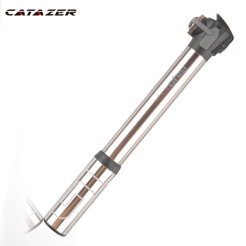 

Bicycle Pump 120PSI 20CM Aluminum Alloy Portable Pocket Hand Inflator Presta Schrader Compact Size High Capacity