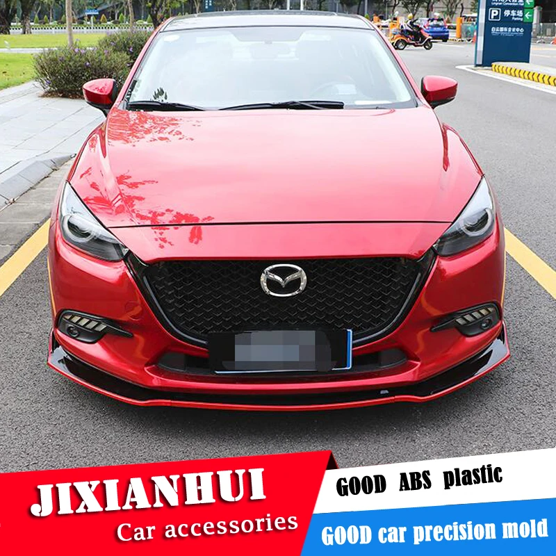 Для Mazda 3 Axela Body kit спойлер 2014-2017 sc ABS задний передний бампер диффузор защитные