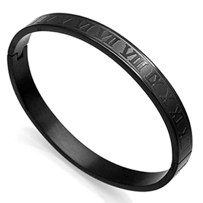 men black Роскошный золотой браслет манжета из нержавеющей стали браслеты золотые женские мужские/Любовь/разъемные Браслеты розовое золото pulseira Роскошные ювелирные изделия - Окраска металла: men black