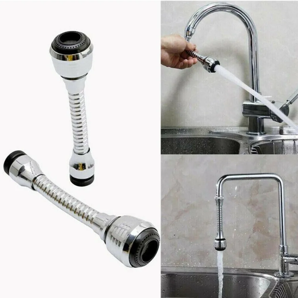 

360 Degree Flexible Nozzle Spout Water Saving High Pressure Kitchen Sink Tap Faucet Extender Kitchen Faucet Sprayers Extender