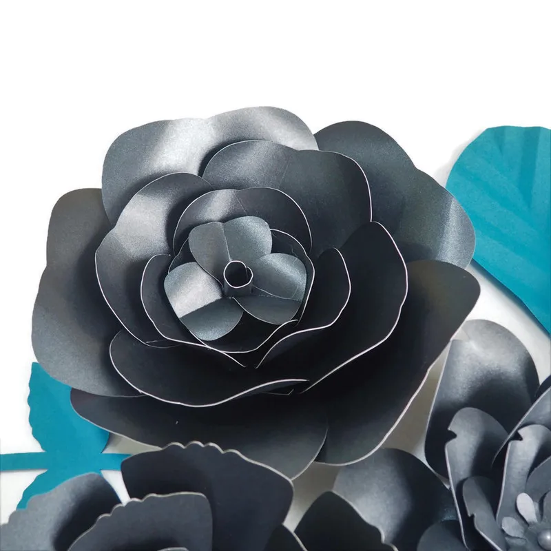 Сделай Сам гигантские бумажные цветы искусственные розы Искусственные фон 4 шт +