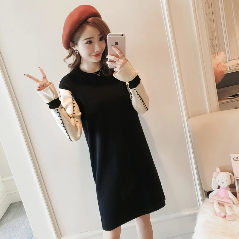 

New Autumn and winter maternity winter long sweater pregnant nursing sweaters thick breast feeding clothes for pregnant women