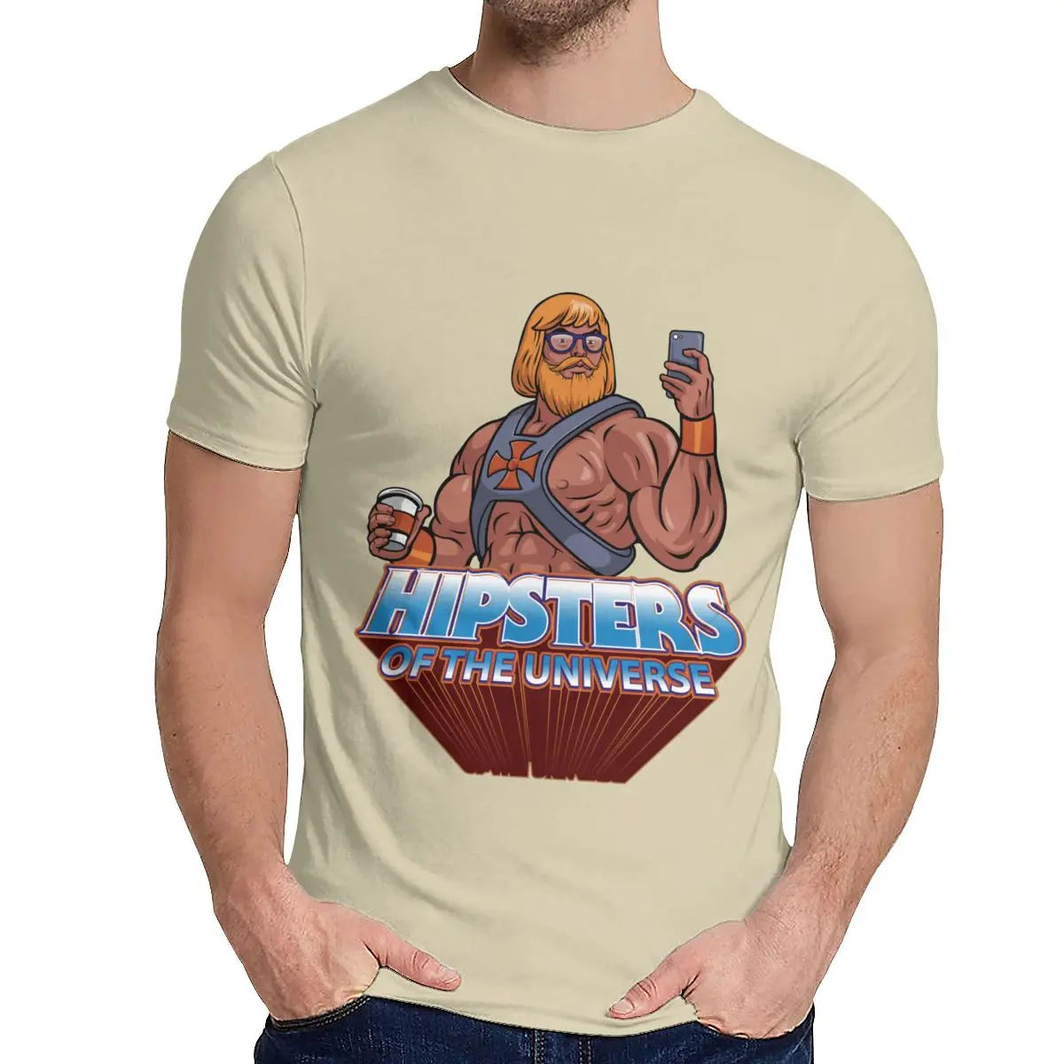 

Повседневная хипстерская футболка He-man, мастер вселенной, мужская стильная футболка из 100% чистого хлопка с круглым воротником
