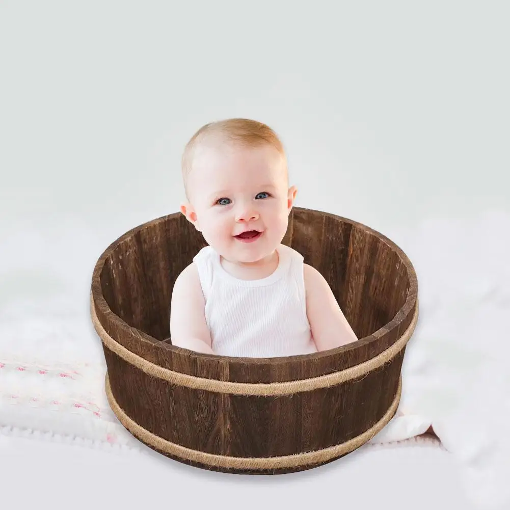 Реквизит для фотосъемки новорожденных детей Маленькая деревянная детская