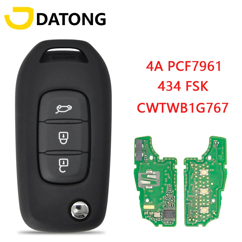 Datong Wrold Автомобильный Дистанционный ключ для автомобиля Renault Kadjar Captur Megane 3 символ