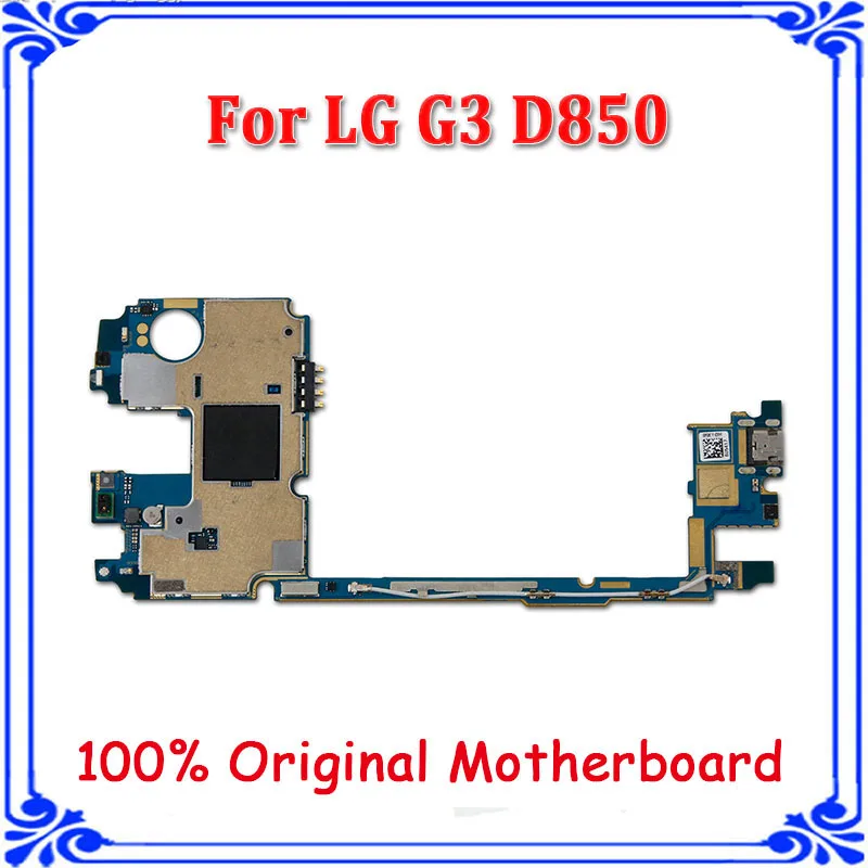 Оригинальная разблокированная материнская плата для LG G3 D850 16 ГБ 32 с системой Android