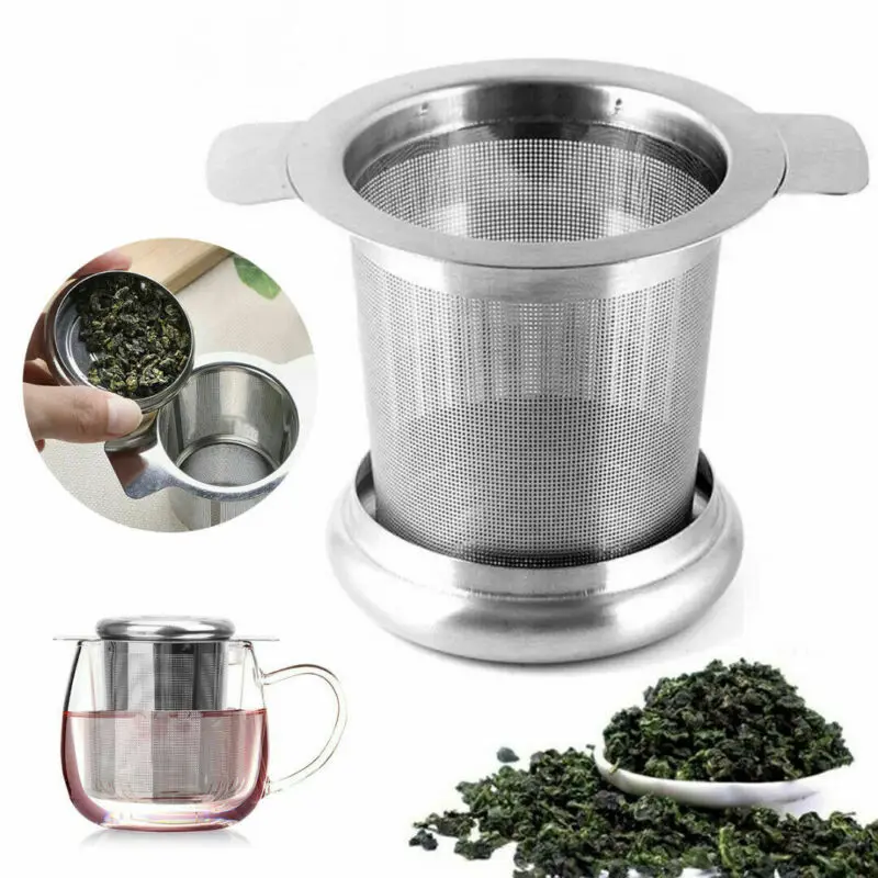 Творческий Нержавеющая сталь сетки Чай Infuser металлическая чашка фильтр с