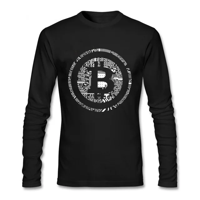 

Mens tshirts Bitcoin Cryptocurrency Cyber Currency Financial Revolution t-shirt pullover long sleeve t shirts spring topshirts