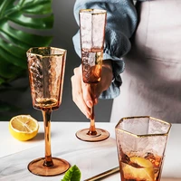 nordic transparent wine glass luxury creative champagne goblet tequila whiskey wine glass basos de cristal dining barware db60jb