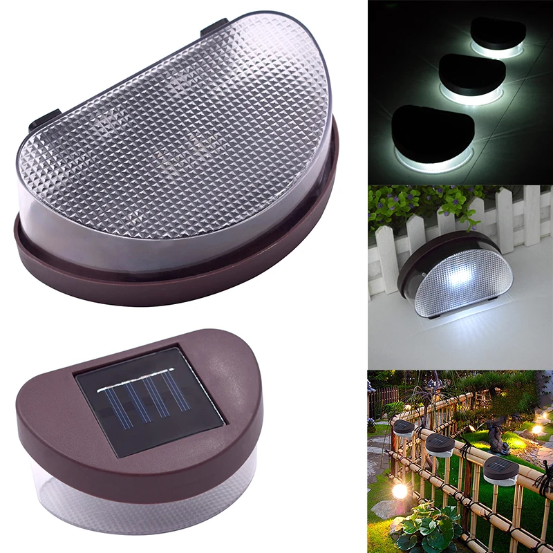 

Upgraded 2LED Solar Fence Light White