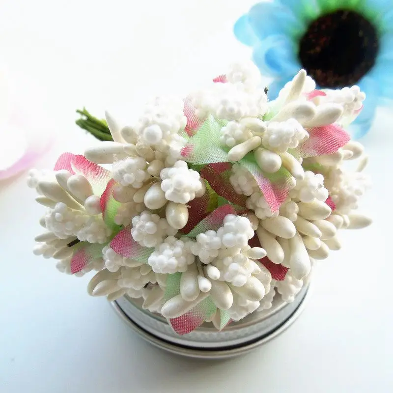 Искусственные гипсовые бутоны из бисера искусственные мини с тычинками в виде