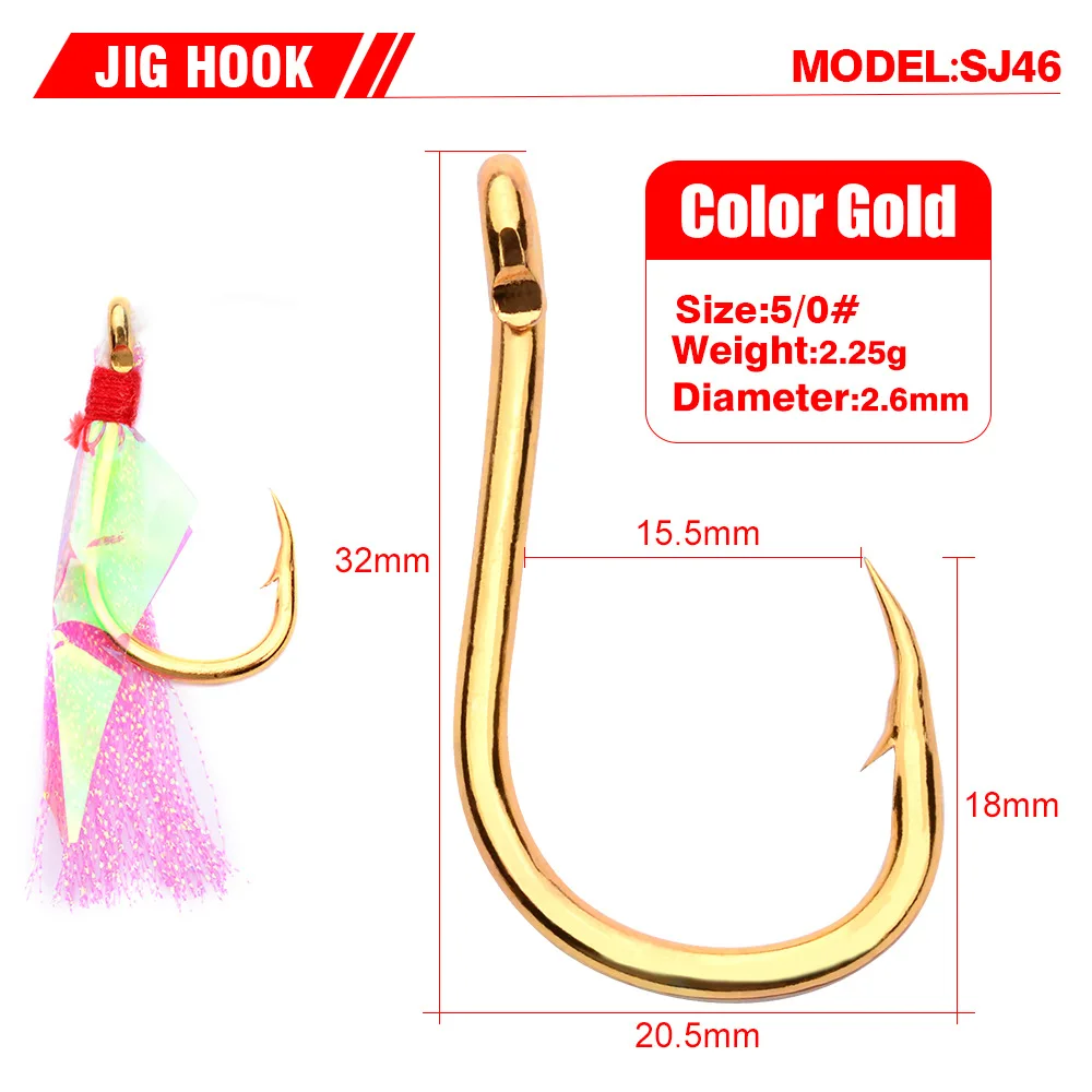 

10pcs/lot Fishing Hook 1# 3# 5# 7# Stainless Steel Hook With PE Line Fly Tying Jig Assist Bait Fish hooks Carp Fishing Hooks