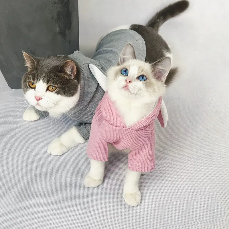 Одежда для собак с заячьими ушками новая одежда кошек и свитер французская