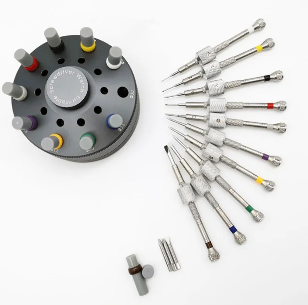 Набор прецизионных отверток для ремонта часов из нержавеющей стали в