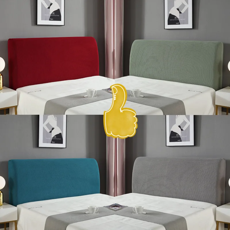 Защитный чехол для изголовья кровати растягивающийся однотонный пылезащитный