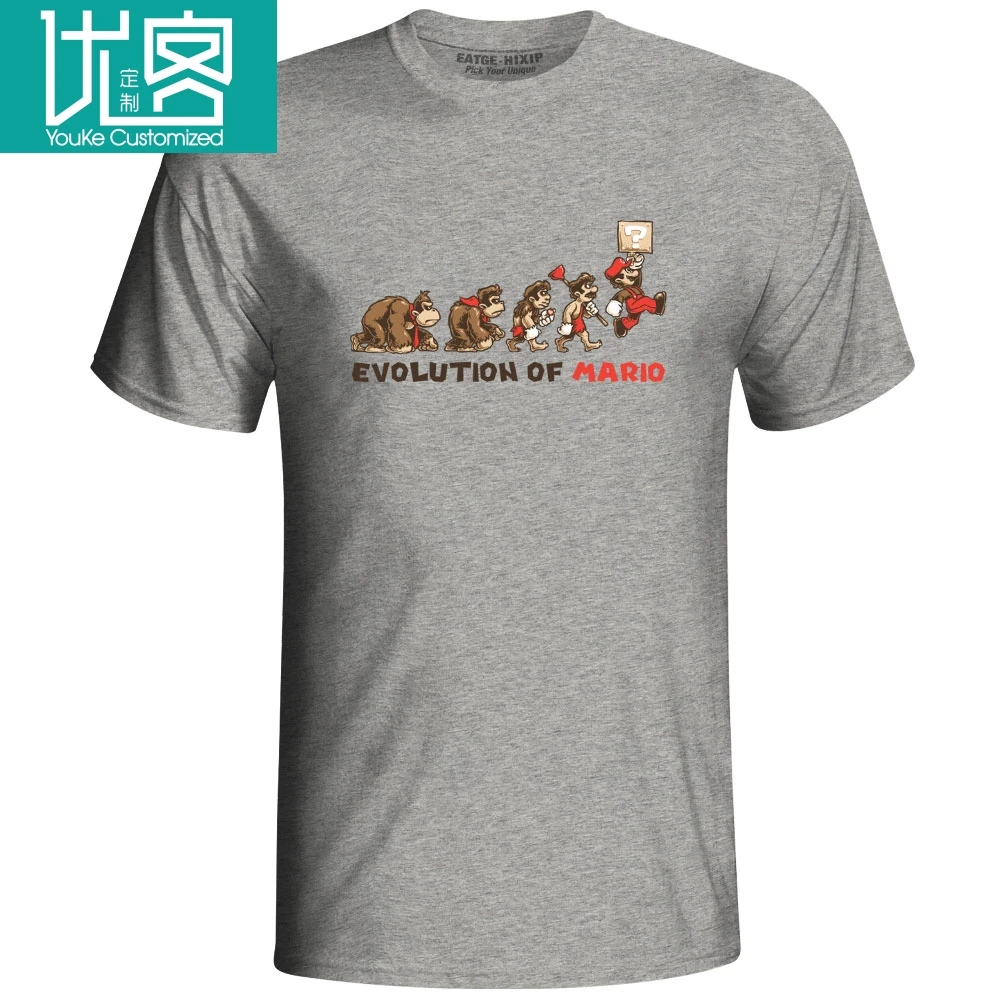 Футболка Evolution Of Super Mario новинка видеоигра забавная с принтом креативный дизайн