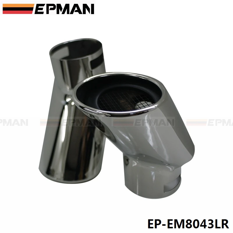 2 Pcs Chrome Stainless Steel Exhaust Muffler Tip For Land Rover 05-12 Range Diesel EP-EM8043LR | Автомобили и мотоциклы