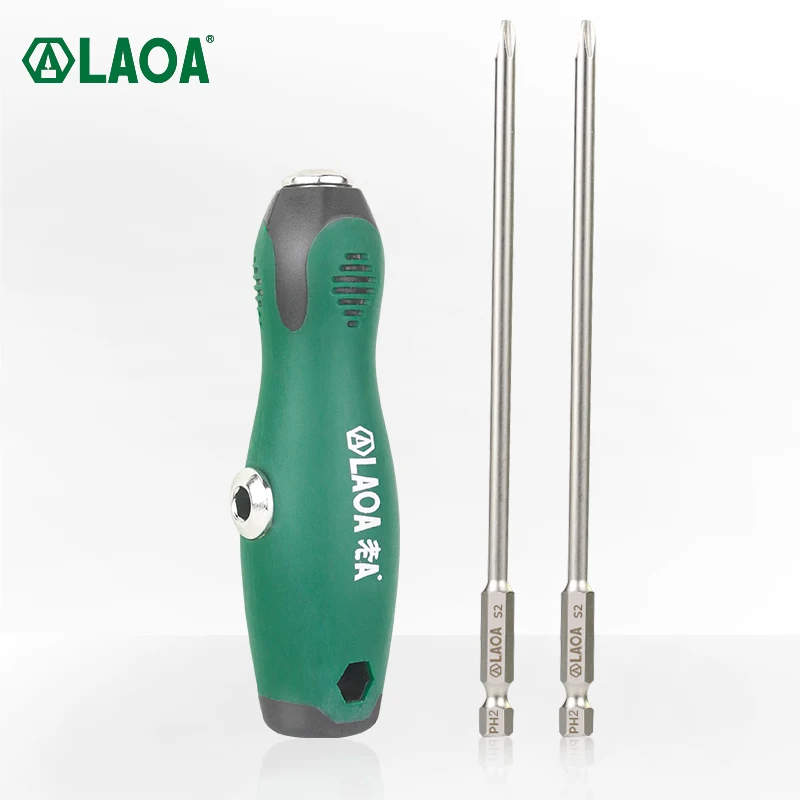 

LAOA Multi-Tool Screwdriver Handle, Dual Purpose,Plastic Rubber Handle Lightweight and easy to disassemble