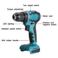 90nm brushless hammer drill screwdriver 18v 13mm electric impact drill cordless rechargable power tool home diy