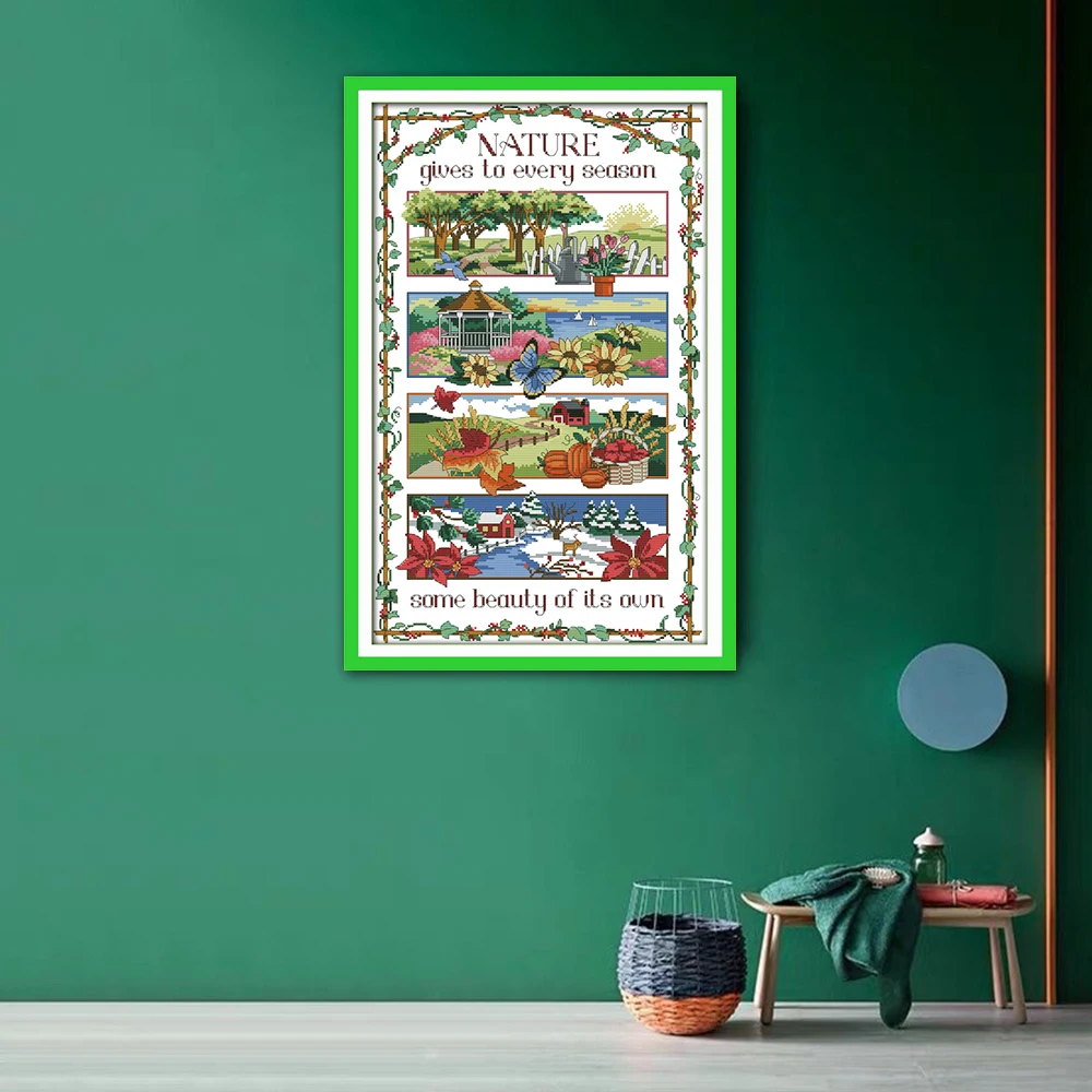 Набор для вышивки крестиком F707 14CT 11CT с Отсчетом|joy sunday|cross stitch kitsembroidery cross |
