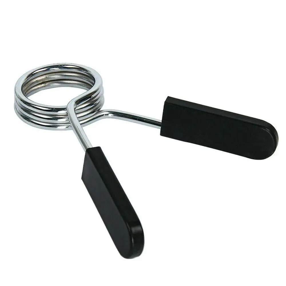 2 шт. гантели штанги веса диски подъема бар с весенним воротником пружинный зажим